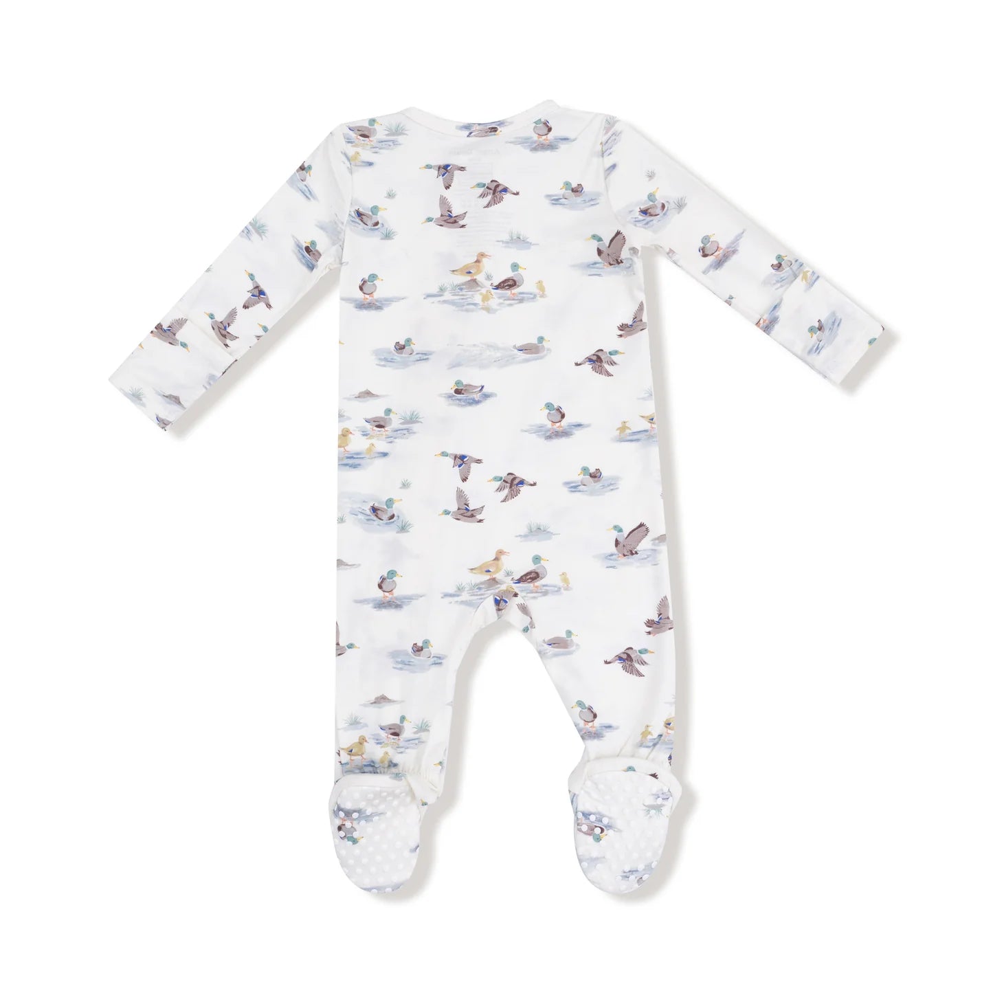 Migrating Mallards 2 Way Zipper Footie - Doodlebug's Children's Boutique