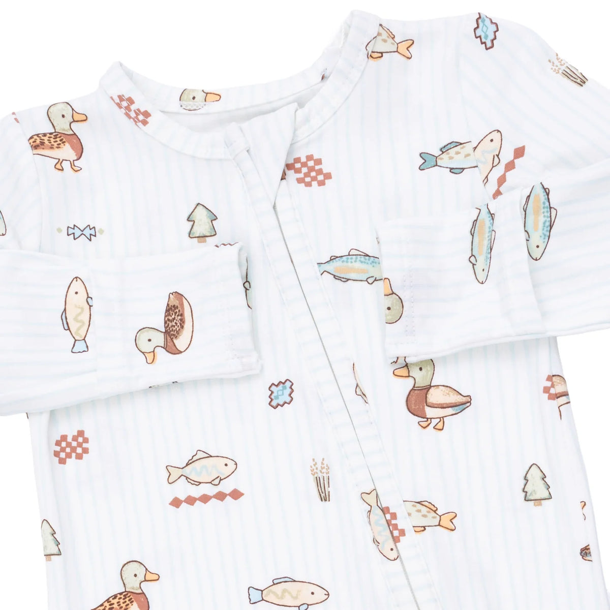 Lake Life 2 Way Zipper Footie - Doodlebug's Children's Boutique