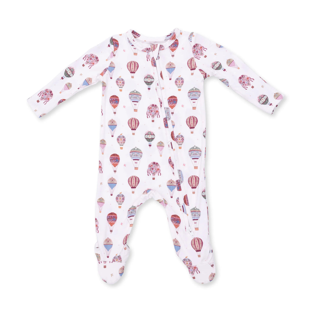 Hot Air Balloons 2 Way Zipper Footie