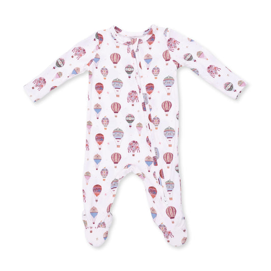 Hot Air Balloons 2 Way Zipper Footie