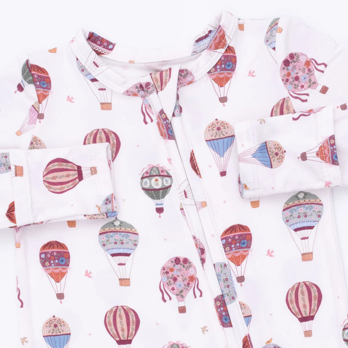 Hot Air Balloons 2 Way Zipper Footie