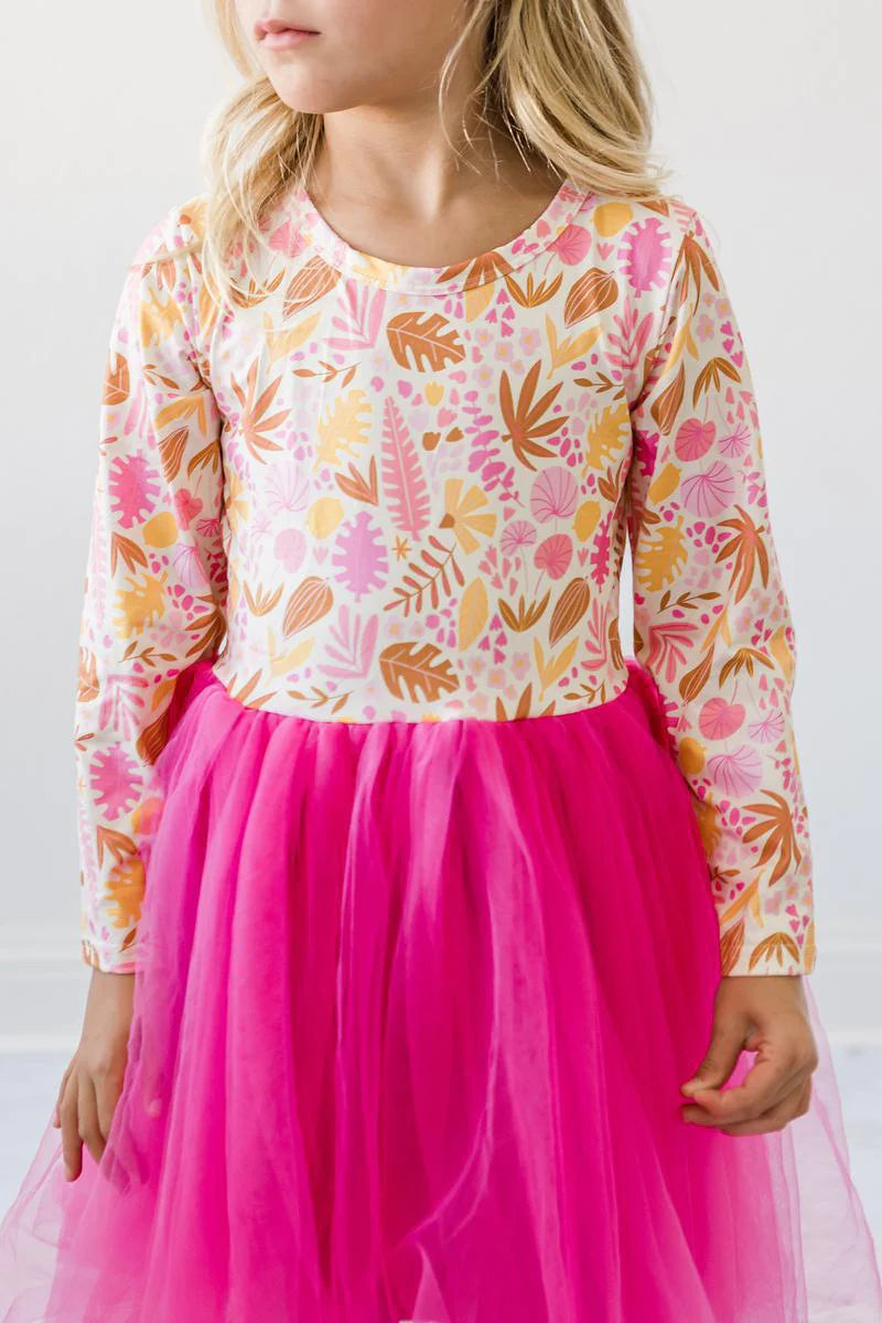 Wallflower Long Sleeve Tutu Dress  - Doodlebug's Children's Boutique