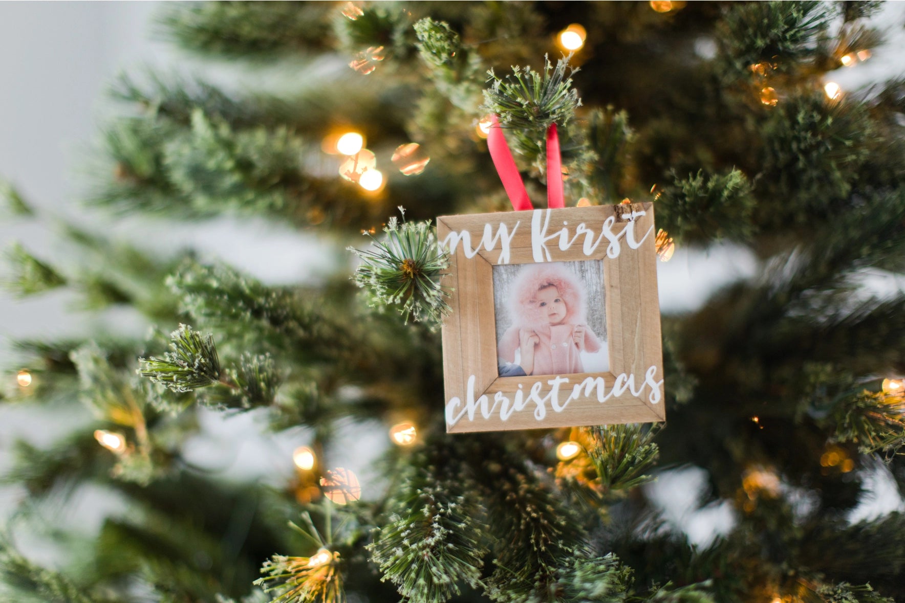 My First Christmas Frame Ornament  - Doodlebug's Children's Boutique