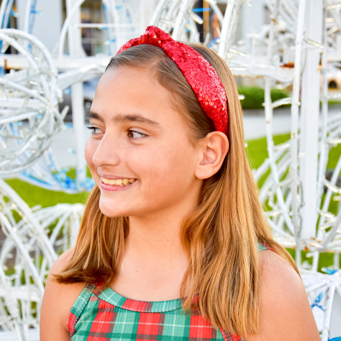 Red Sequin Knot Headband - Doodlebug's Children's Boutique