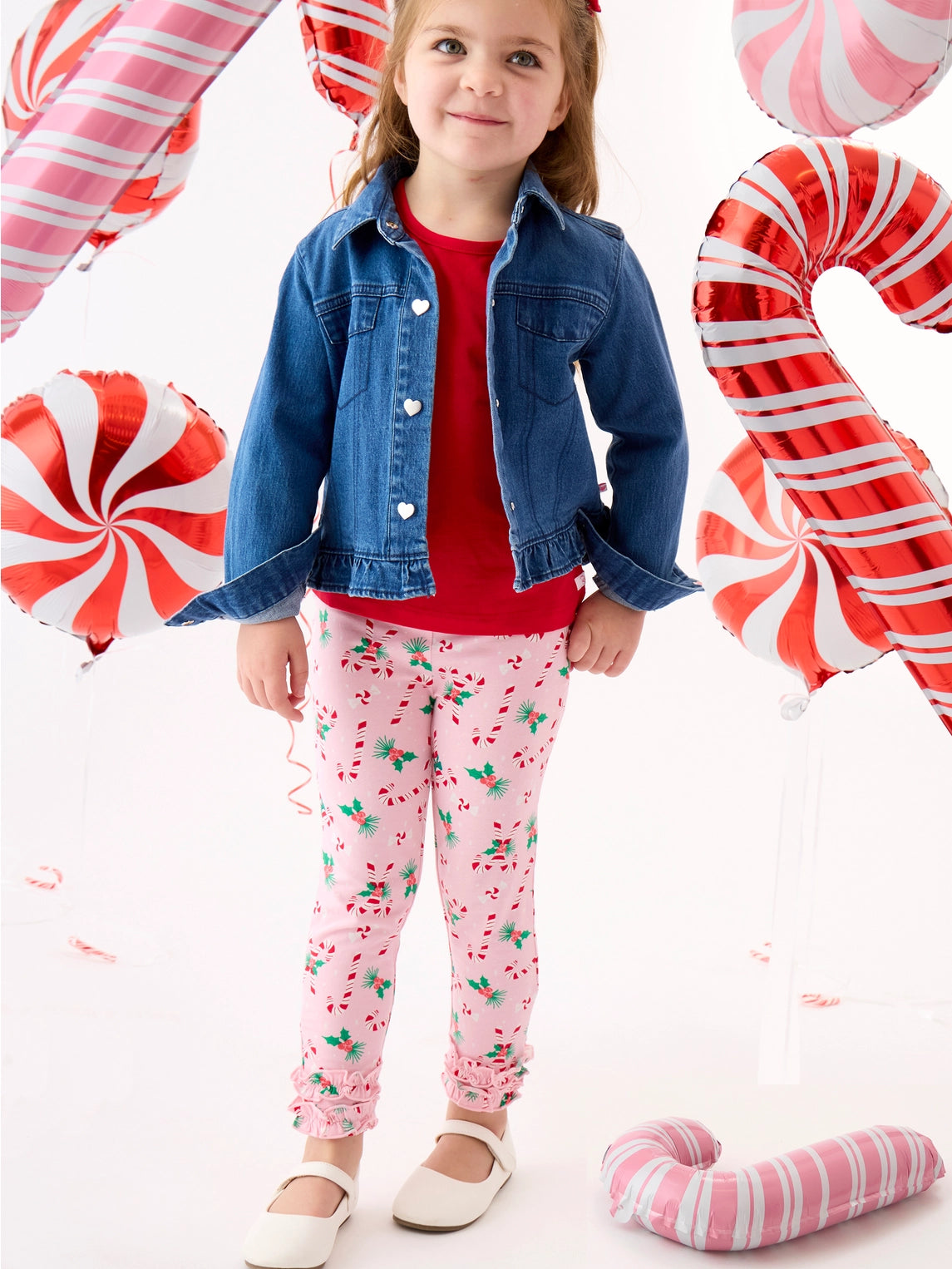 Medium Wash Stretch Denim Ruffle Jacket