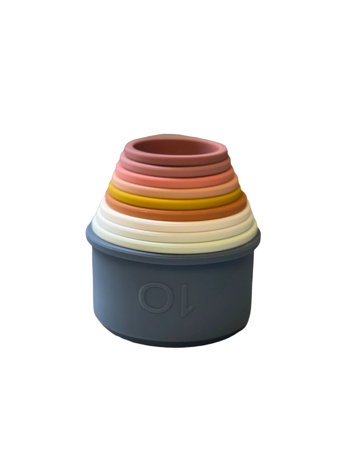 Numbers Cup Stacker in Navy - Doodlebug's Children's Boutique