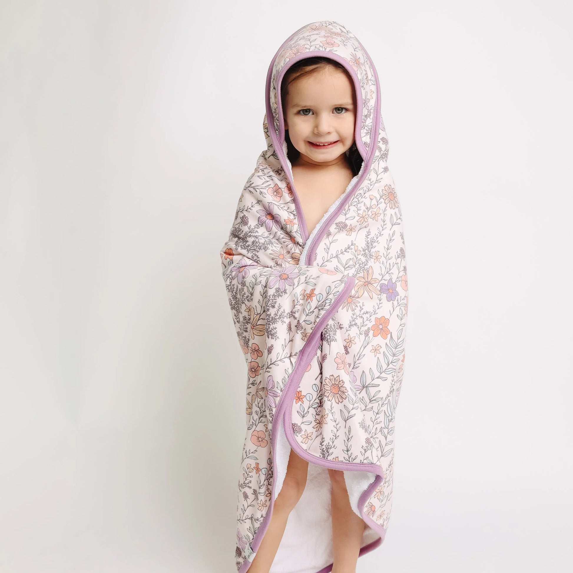 Flora Hooded Towel - Doodlebug's Children's Boutique