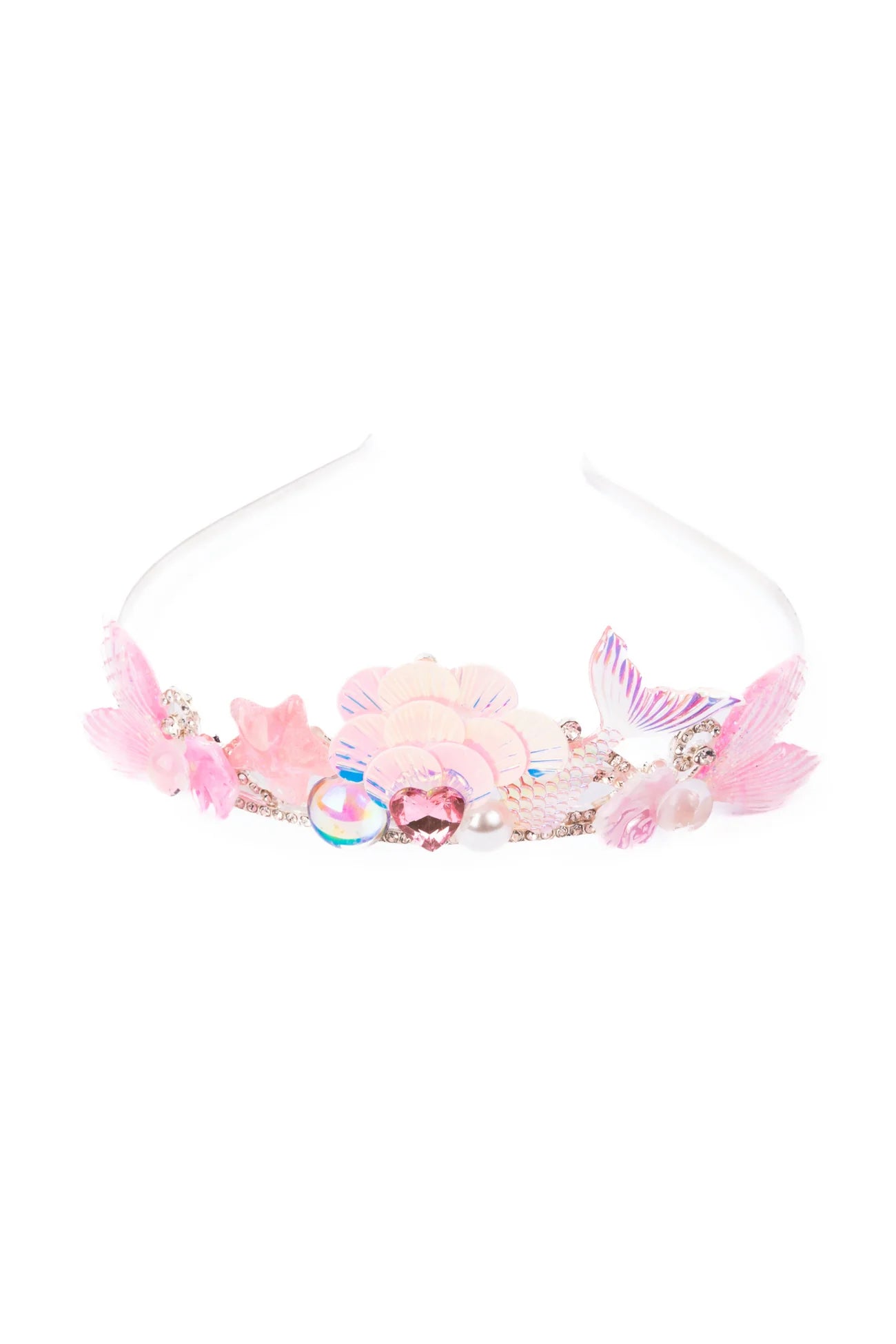 Boutique Ocean Jewel Tiara Pink - Doodlebug's Children's Boutique