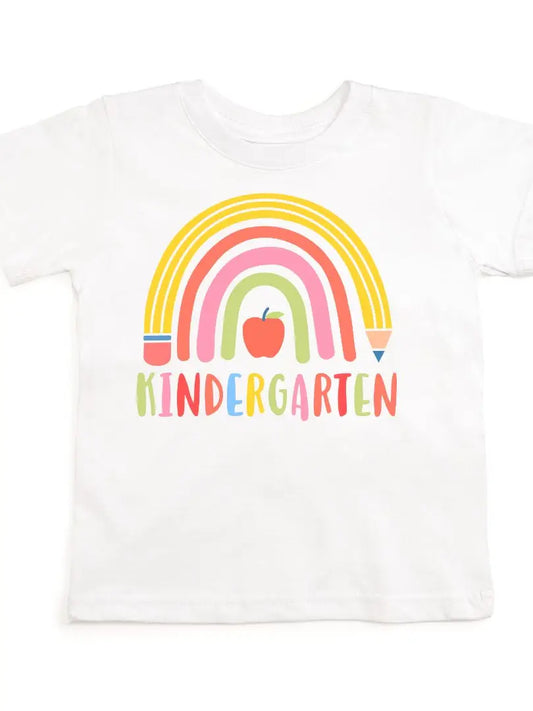 Kindergarten Pencil Rainbow Shirt  - Doodlebug's Children's Boutique