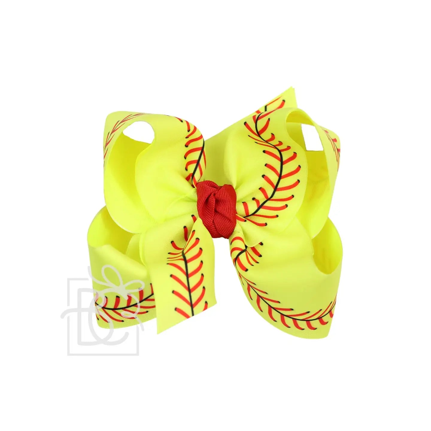 XL Layered Softball Bow - Doodlebug's Children's Boutique