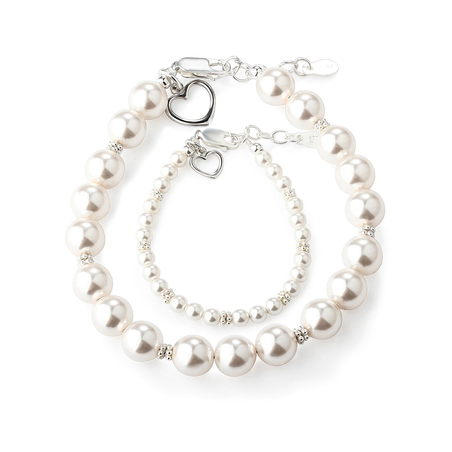 Hearts Entwined Mom and Me Two Piece Bracelet Set - Doodlebug's Children's Boutique