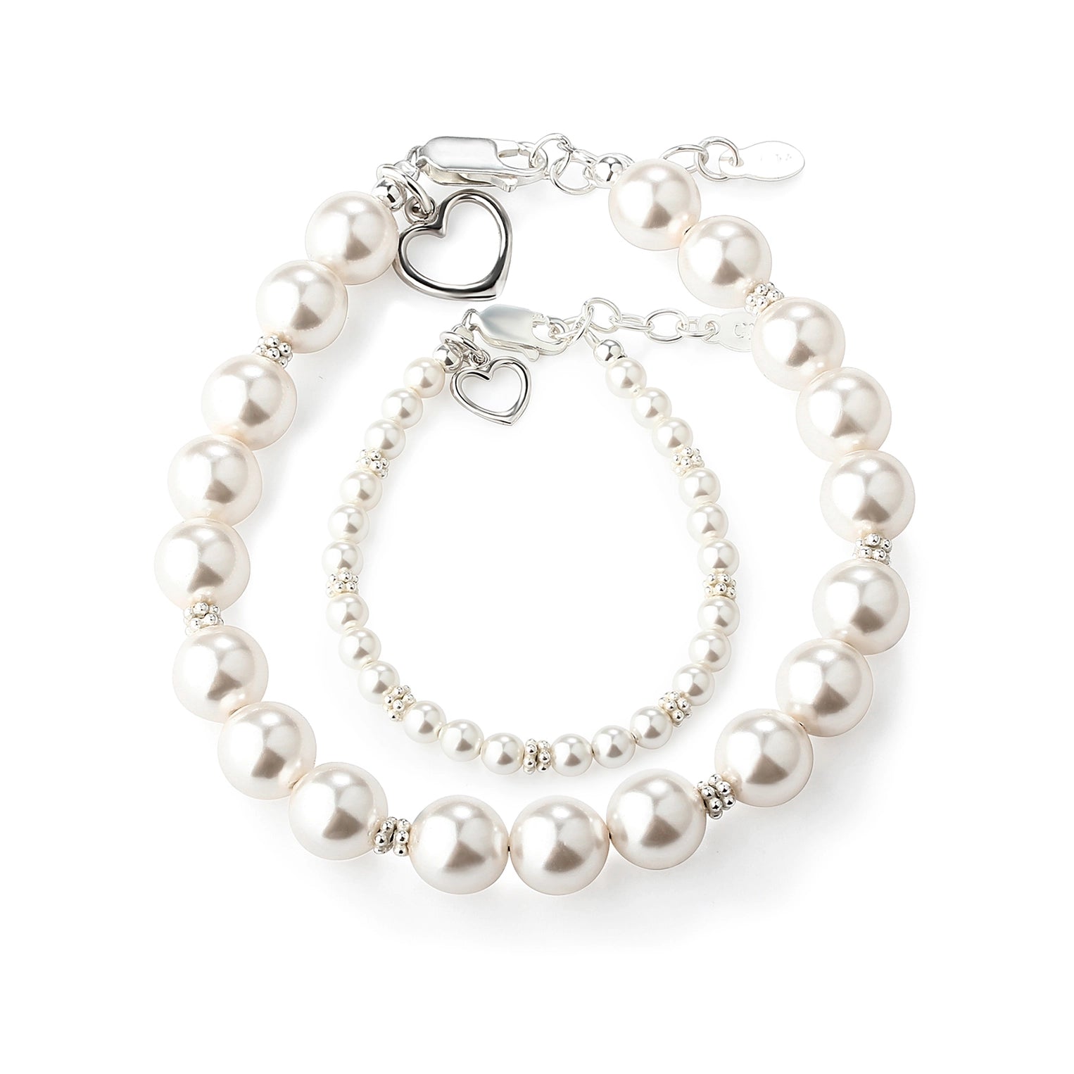 Hearts Entwined Mom and Me Two Piece Bracelet Set - Doodlebug's Children's Boutique