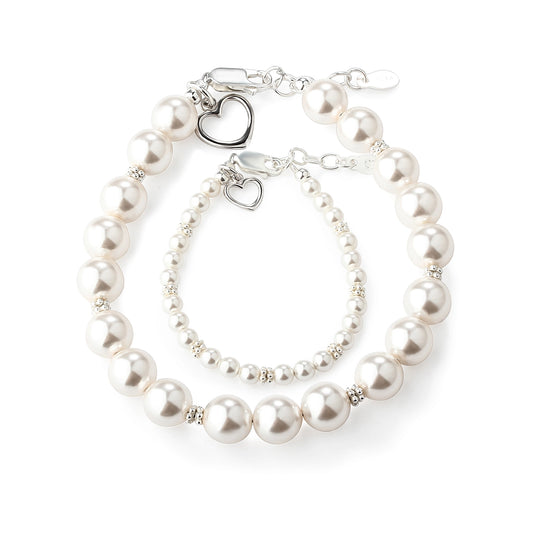 Hearts Entwined Mom and Me Two Piece Bracelet Set - Doodlebug's Children's Boutique