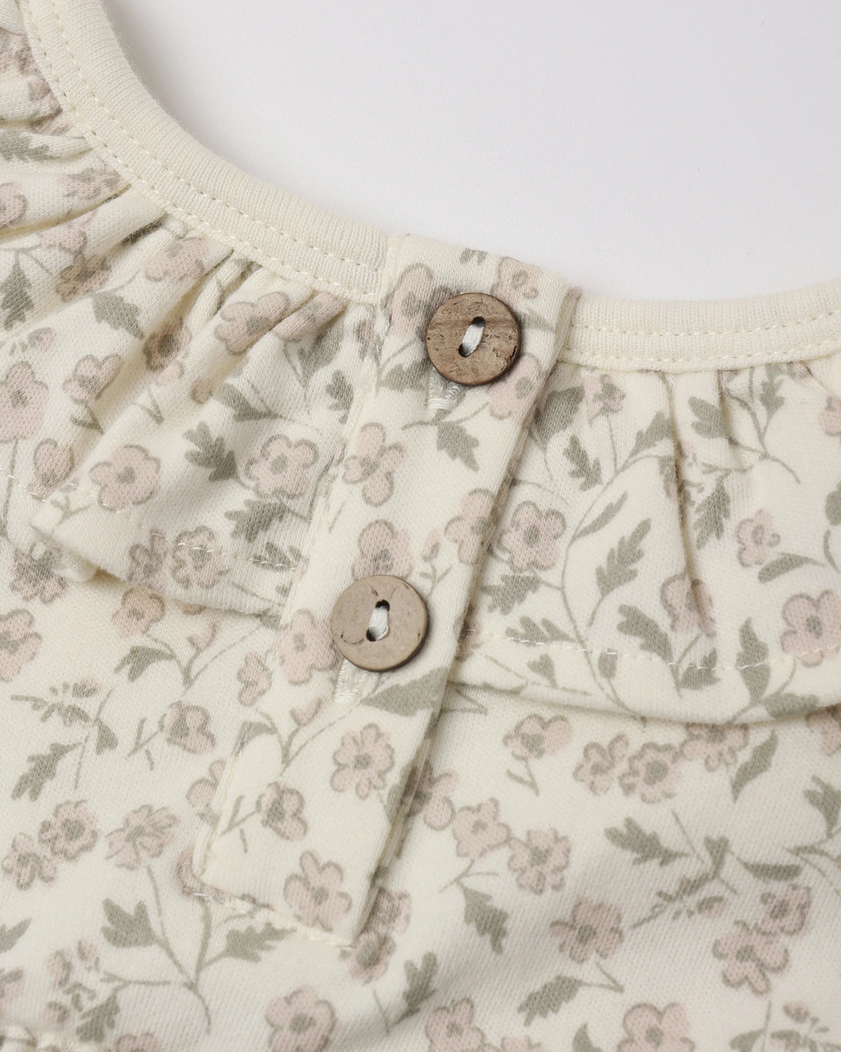 Ruffle Collar Jersey Dress in Floret - Doodlebug's Children's Boutique