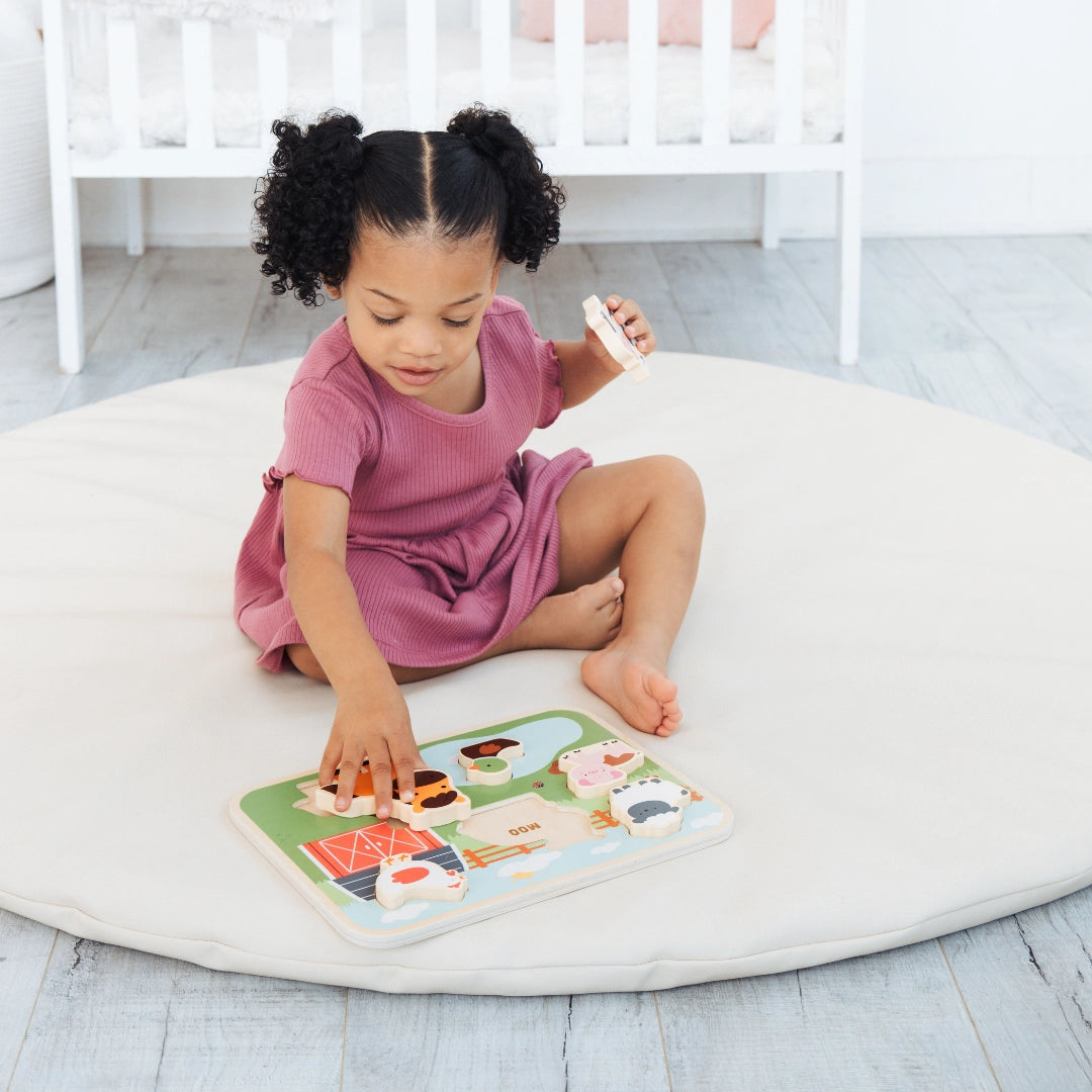 Wooden Farm Animal Puzzle - Doodlebug's Children's Boutique