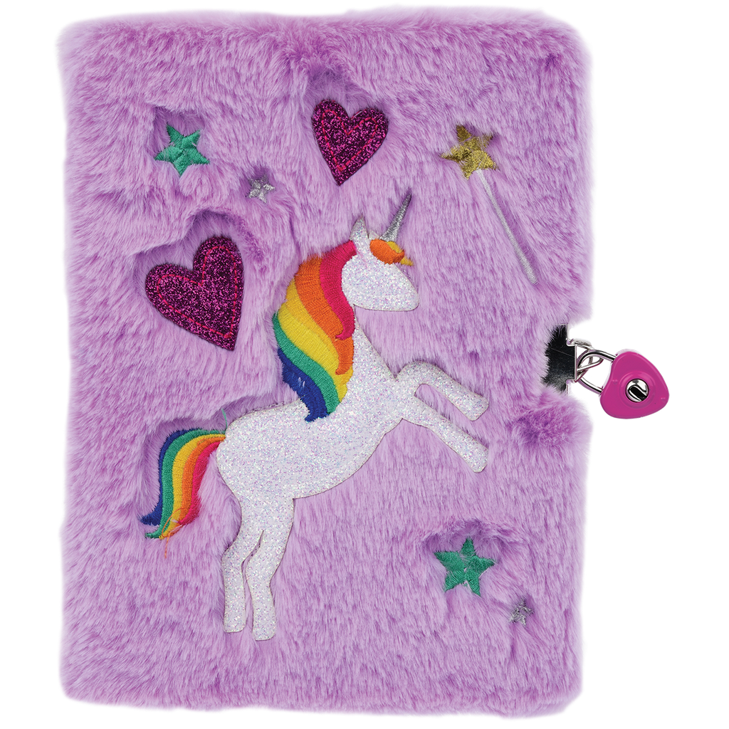 Magical Unicorn Furry Journal  - Doodlebug's Children's Boutique