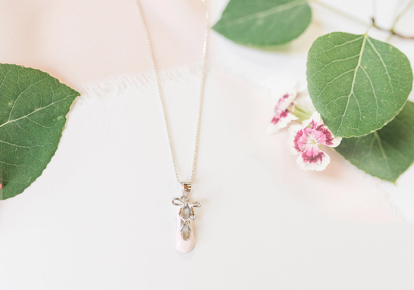 Sterling Silver Children's Ballet Slipper Necklace  - Doodlebug's Children's Boutique