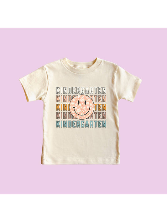 Pink Smile Kindergarten Tee  - Doodlebug's Children's Boutique