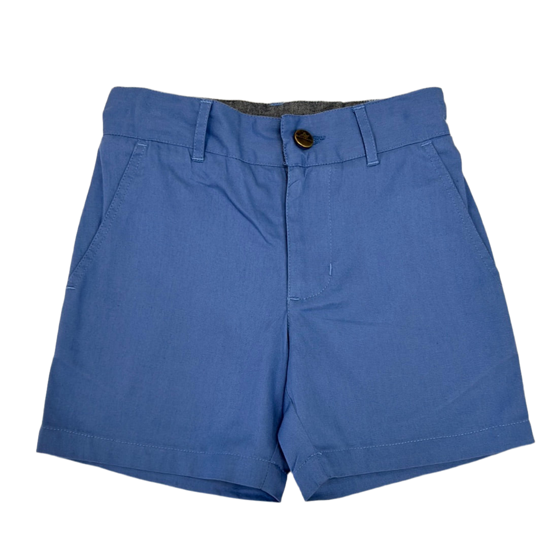 Point Clear Shorts in Regatta Blue  - Doodlebug's Children's Boutique