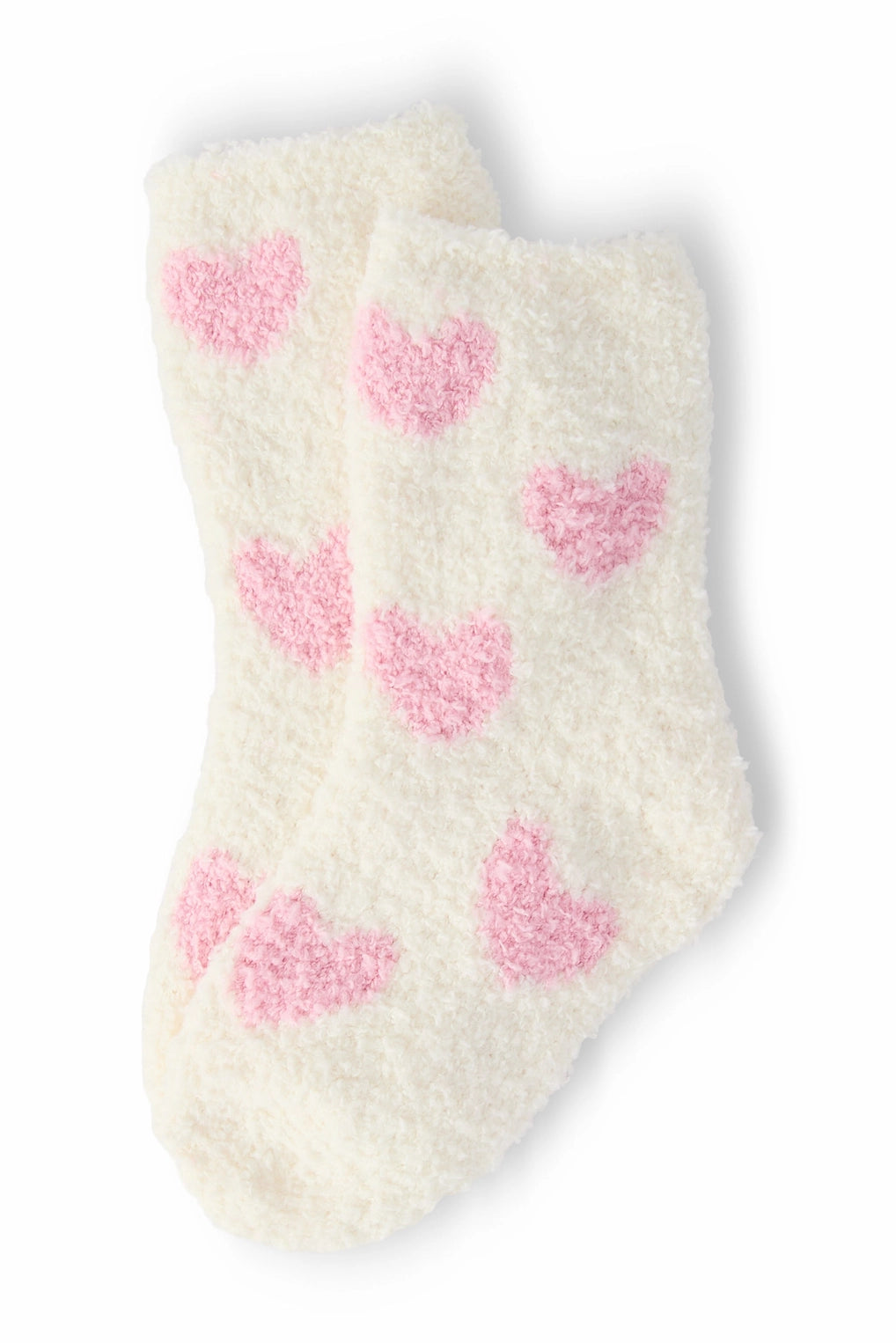 Light Pink Heart Cozy Socks - Doodlebug's Children's Boutique