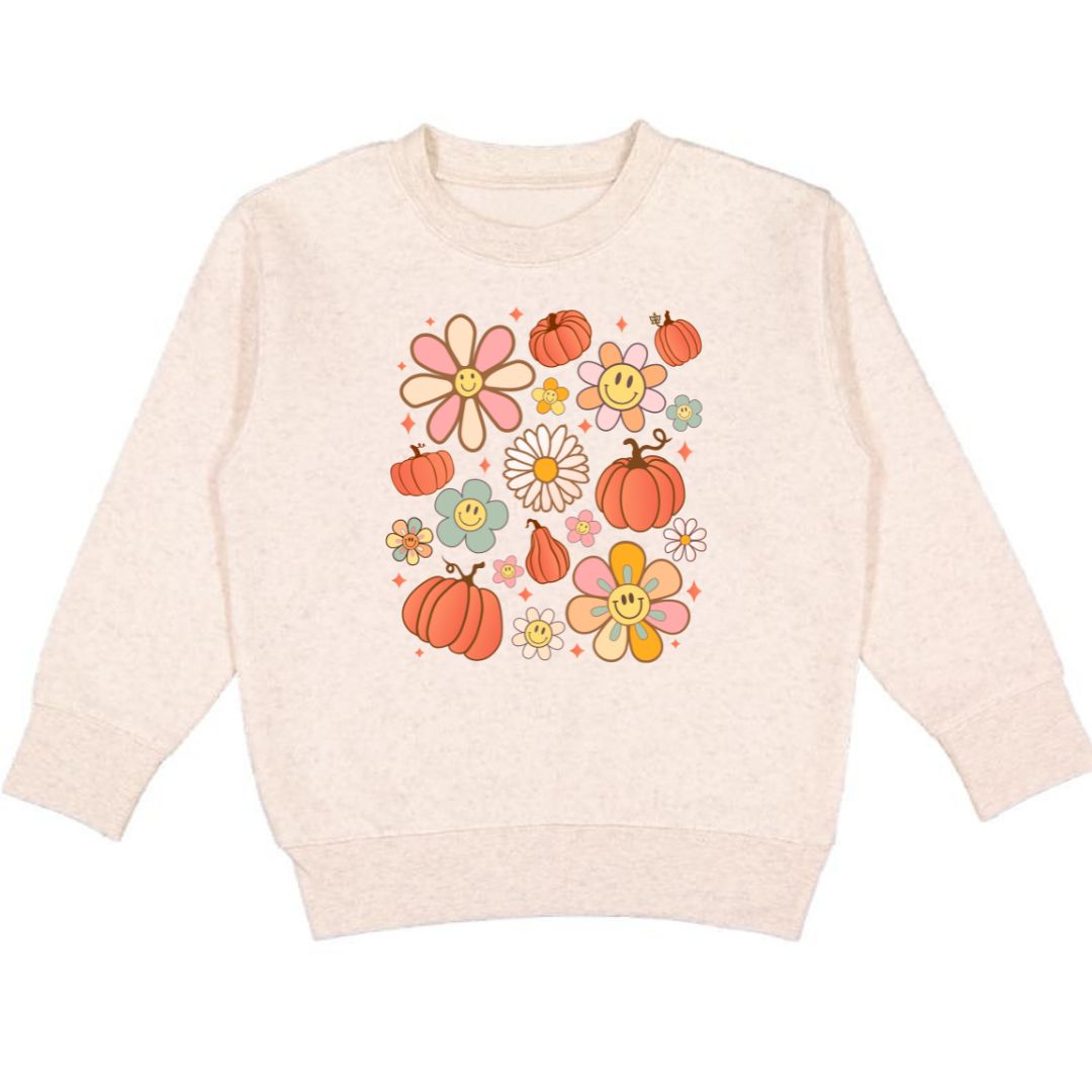 Pumpkin Daisy Doodle Sweatshirt  - Doodlebug's Children's Boutique