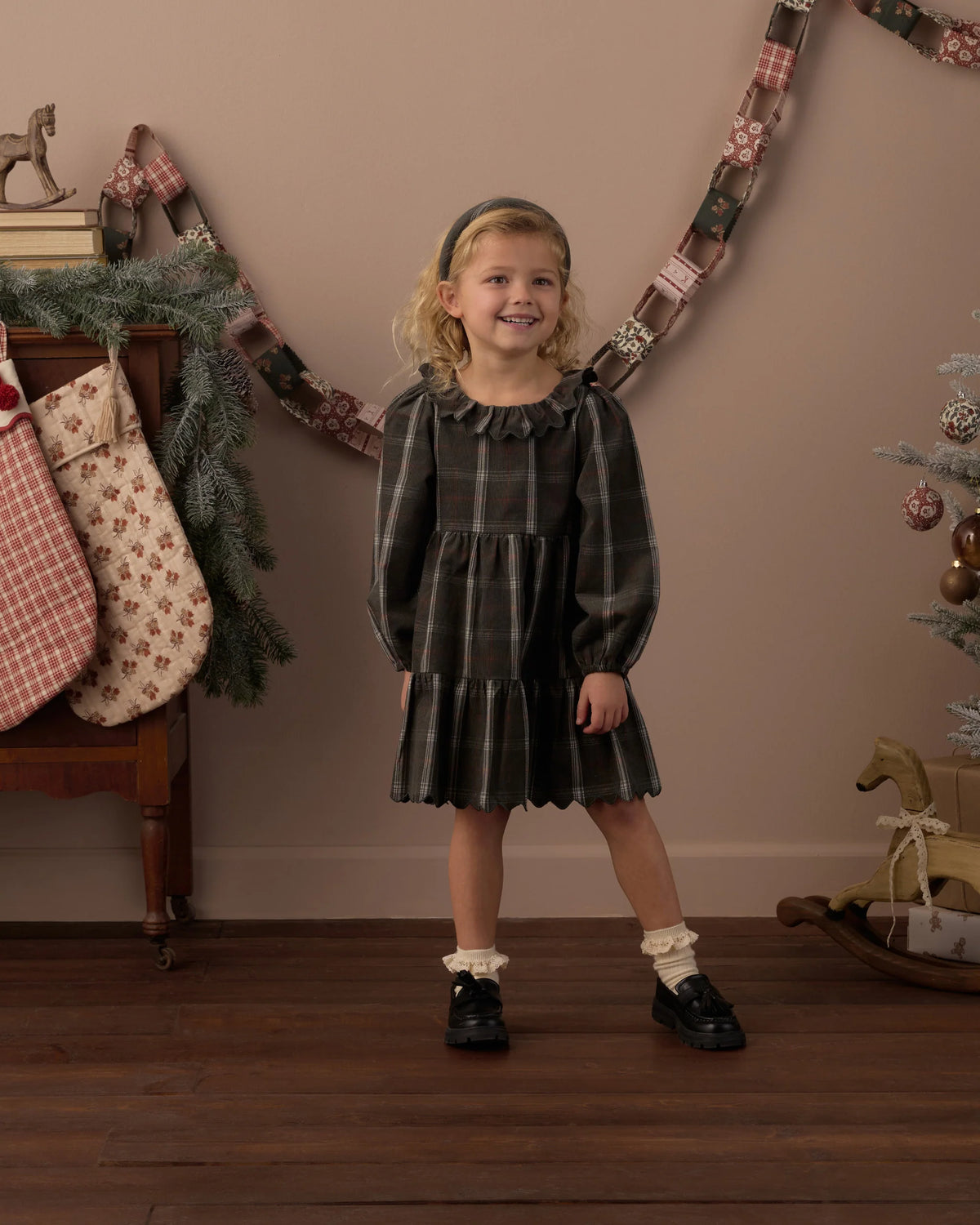 Fran Dress in Holiday Plaid