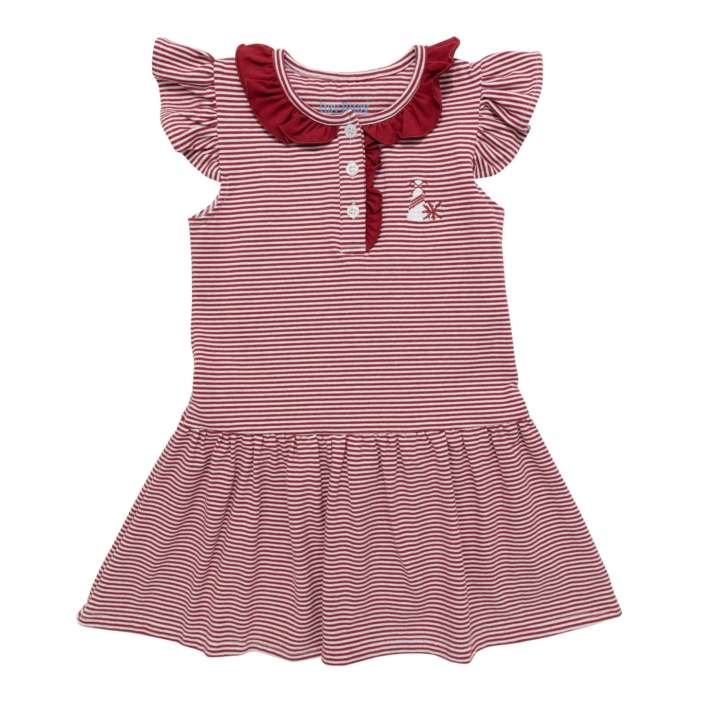Crimson Game Day Dress - Doodlebug's Children's Boutique