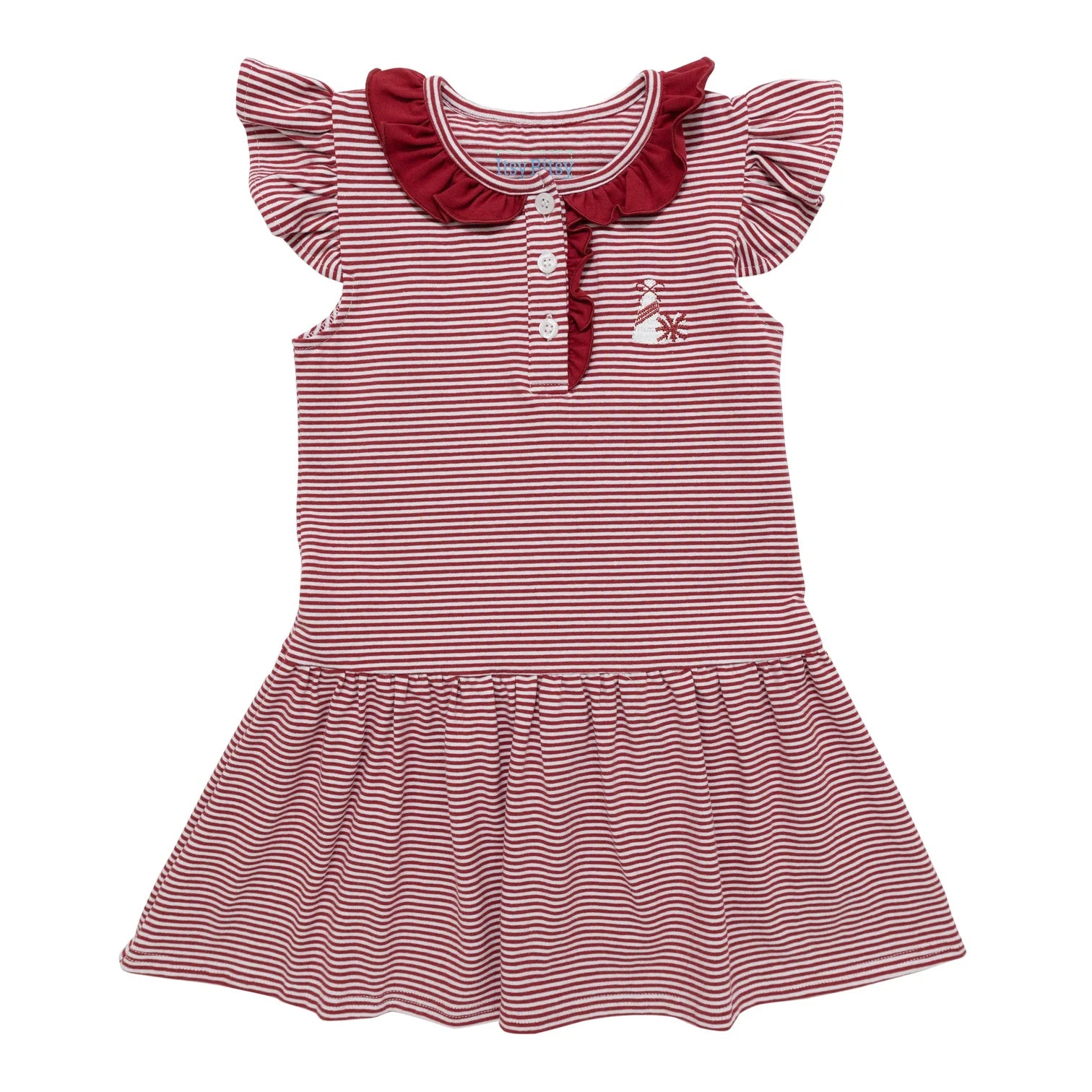 Crimson Game Day Dress - Doodlebug's Children's Boutique