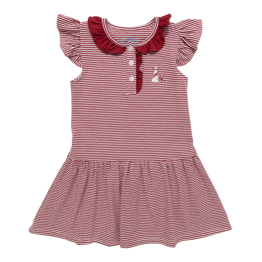 Crimson Game Day Dress - Doodlebug's Children's Boutique