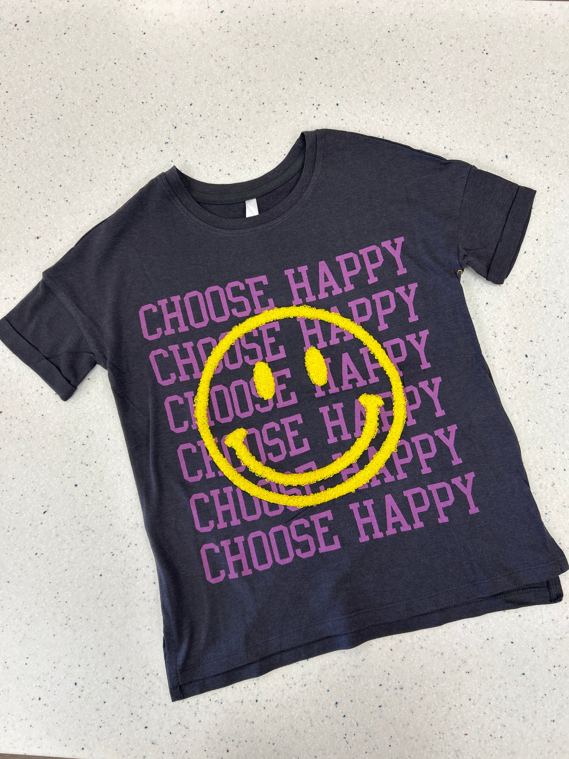 Choose Happy Tee  - Doodlebug's Children's Boutique