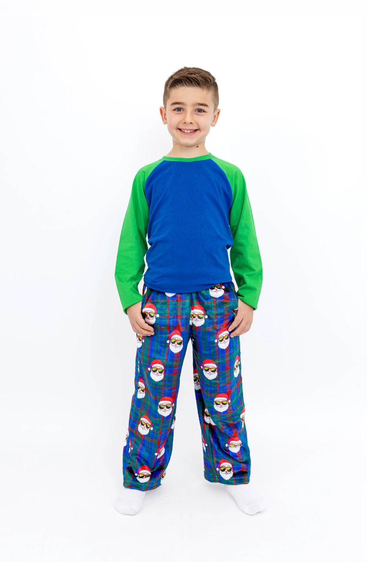 Cool Santa Plush Pants - Doodlebug's Children's Boutique