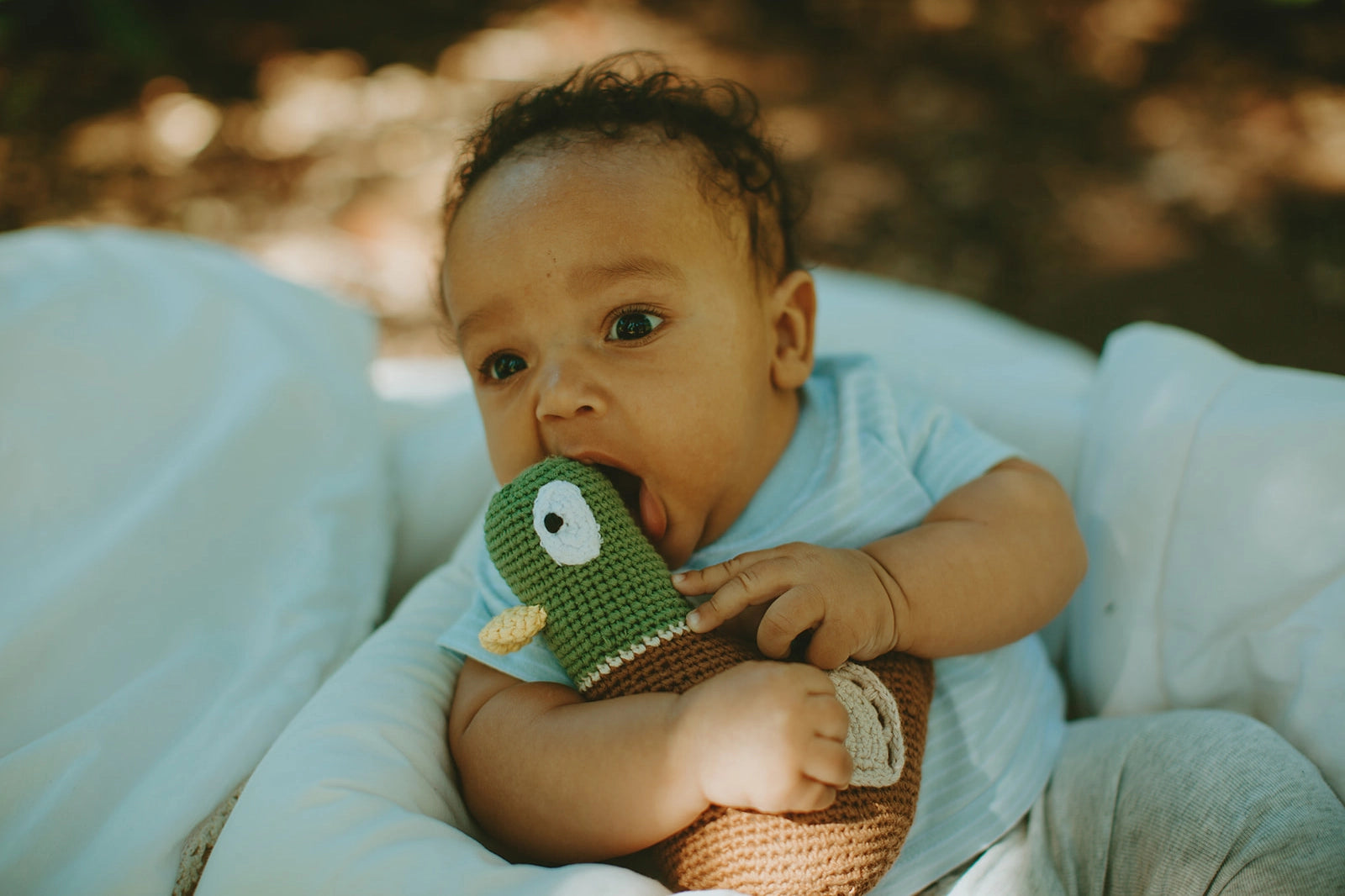 Plush Mallard Duck Rattle  - Doodlebug's Children's Boutique