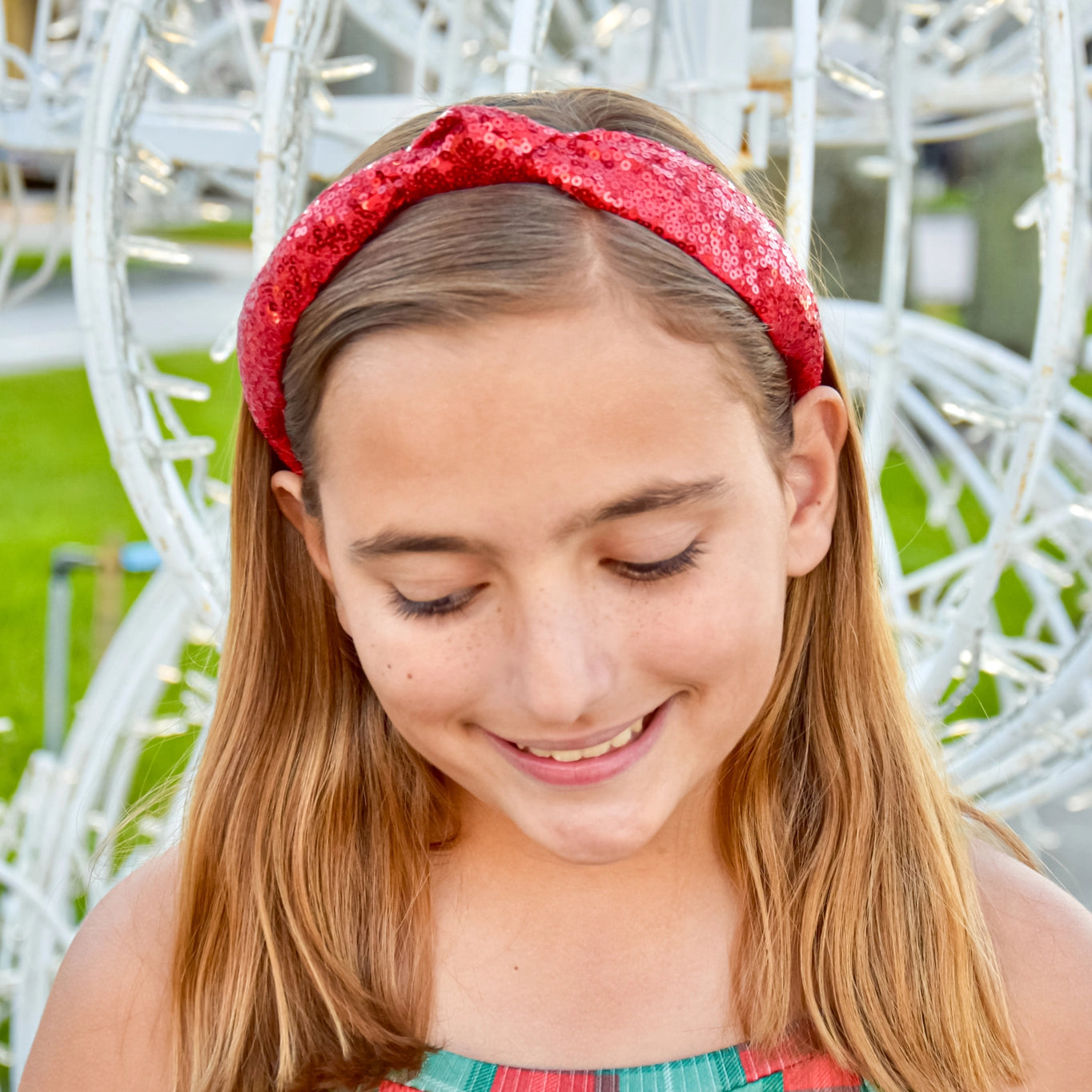 Red Sequin Knot Headband - Doodlebug's Children's Boutique