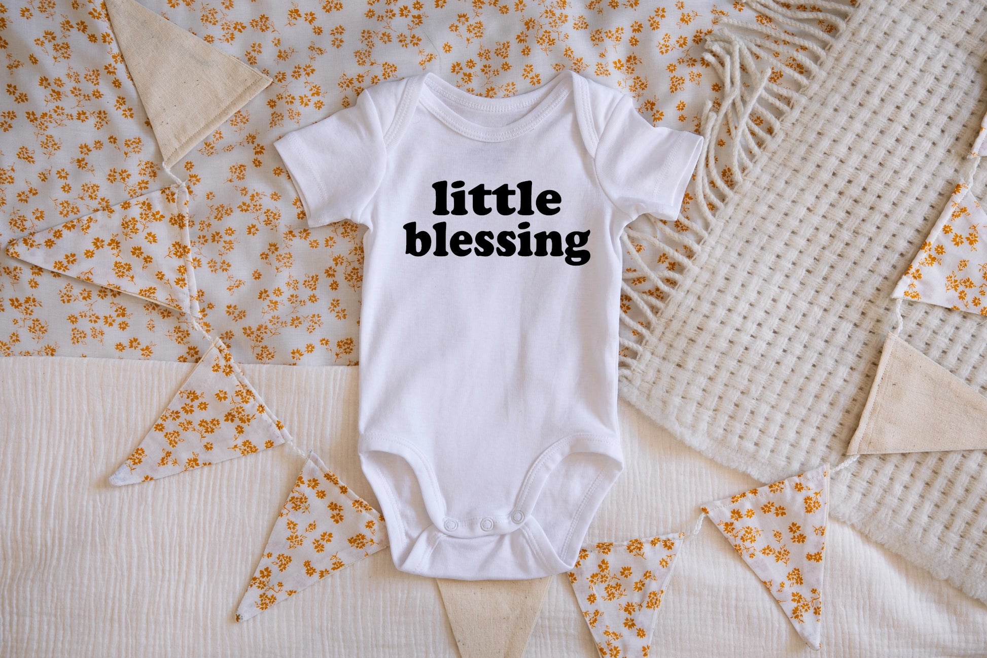 Little Blessing Pregnancy Announcement Onesie  - Doodlebug's Children's Boutique