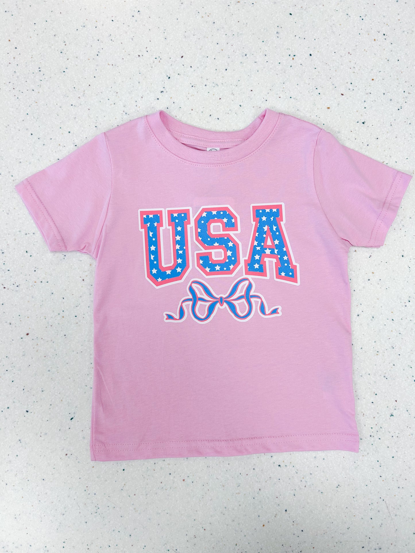 USA Bow Shirt - Doodlebug's Children's Boutique