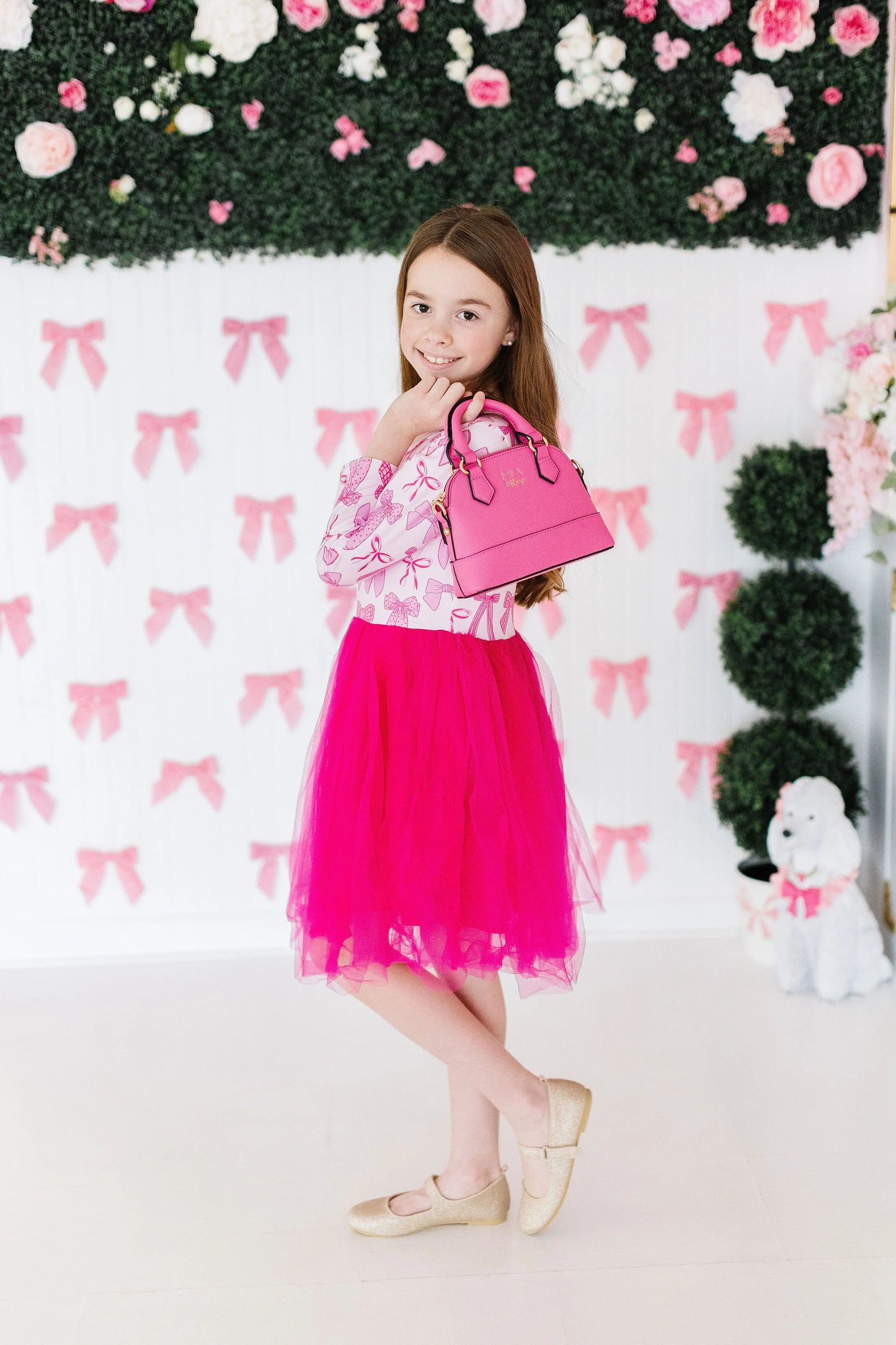 Pretty in Pink Long Sleeve Tutu Dress - Doodlebug's Children's Boutique