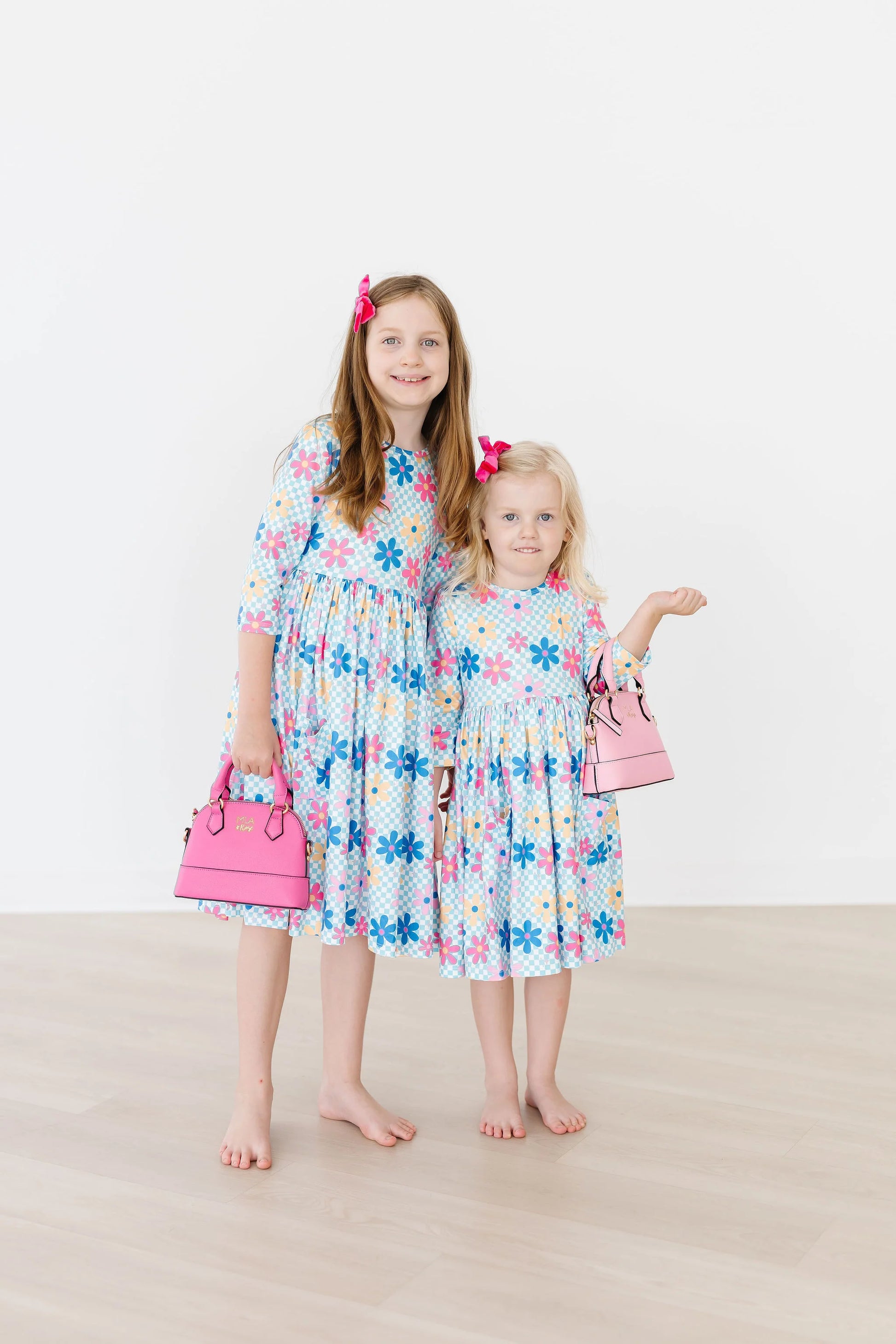 Crazy Daisy 3/4 Sleeve Dress  - Doodlebug's Children's Boutique