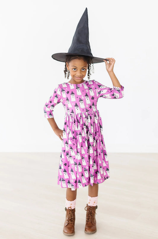 Witches Boo Twirl Dress  - Doodlebug's Children's Boutique