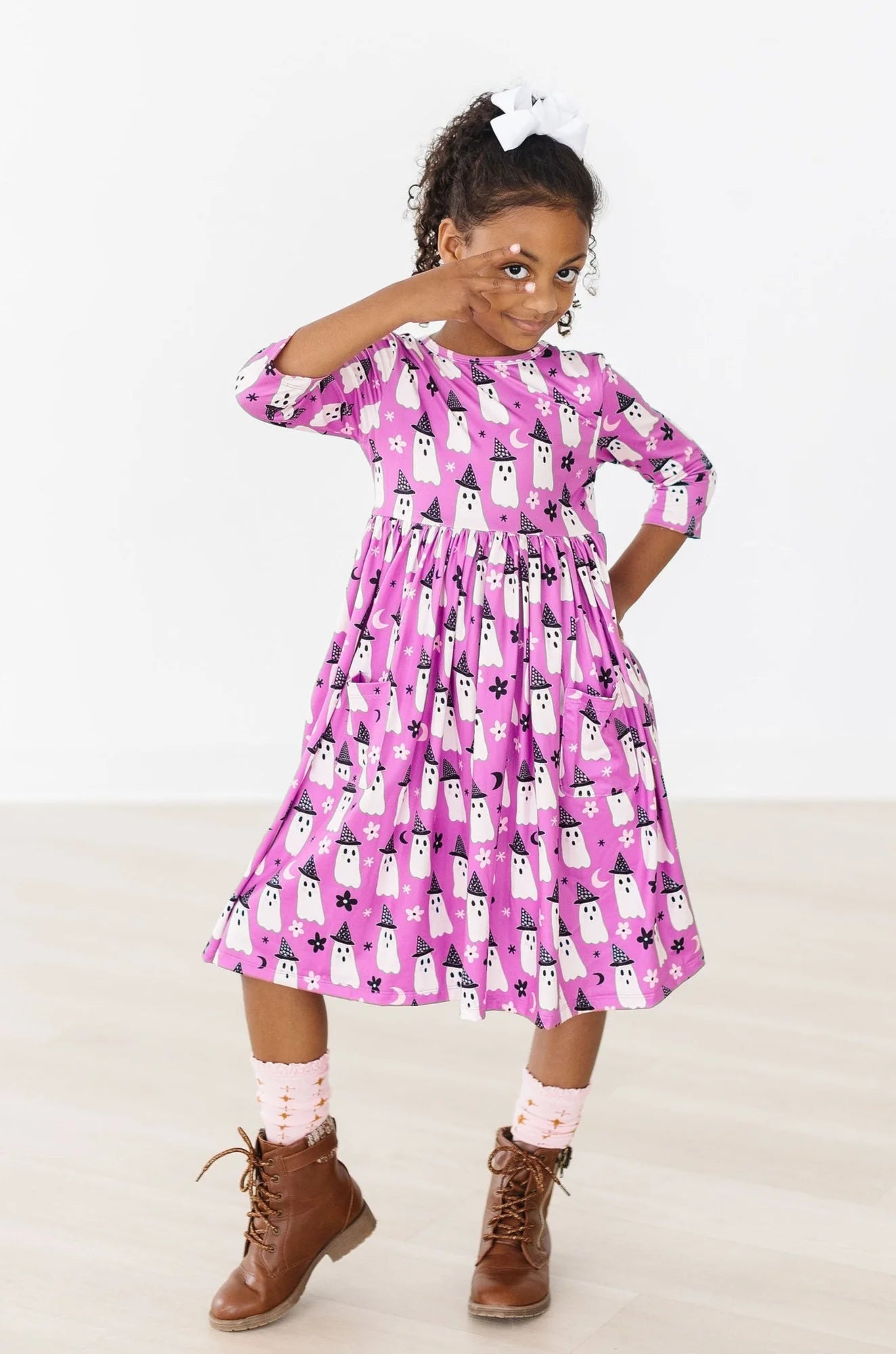 Witches Boo Twirl Dress  - Doodlebug's Children's Boutique
