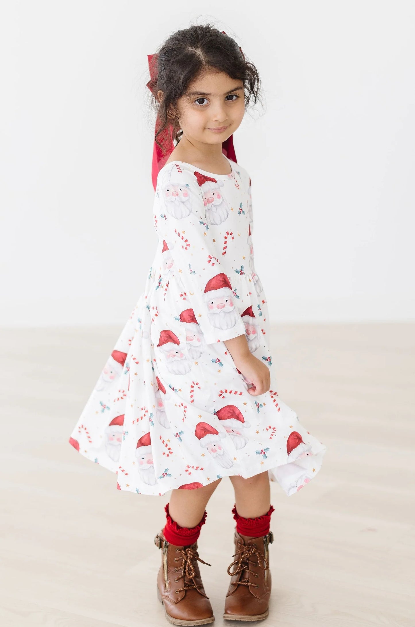 Mistletoe Magic 3/4 Sleeve Dress  - Doodlebug's Children's Boutique