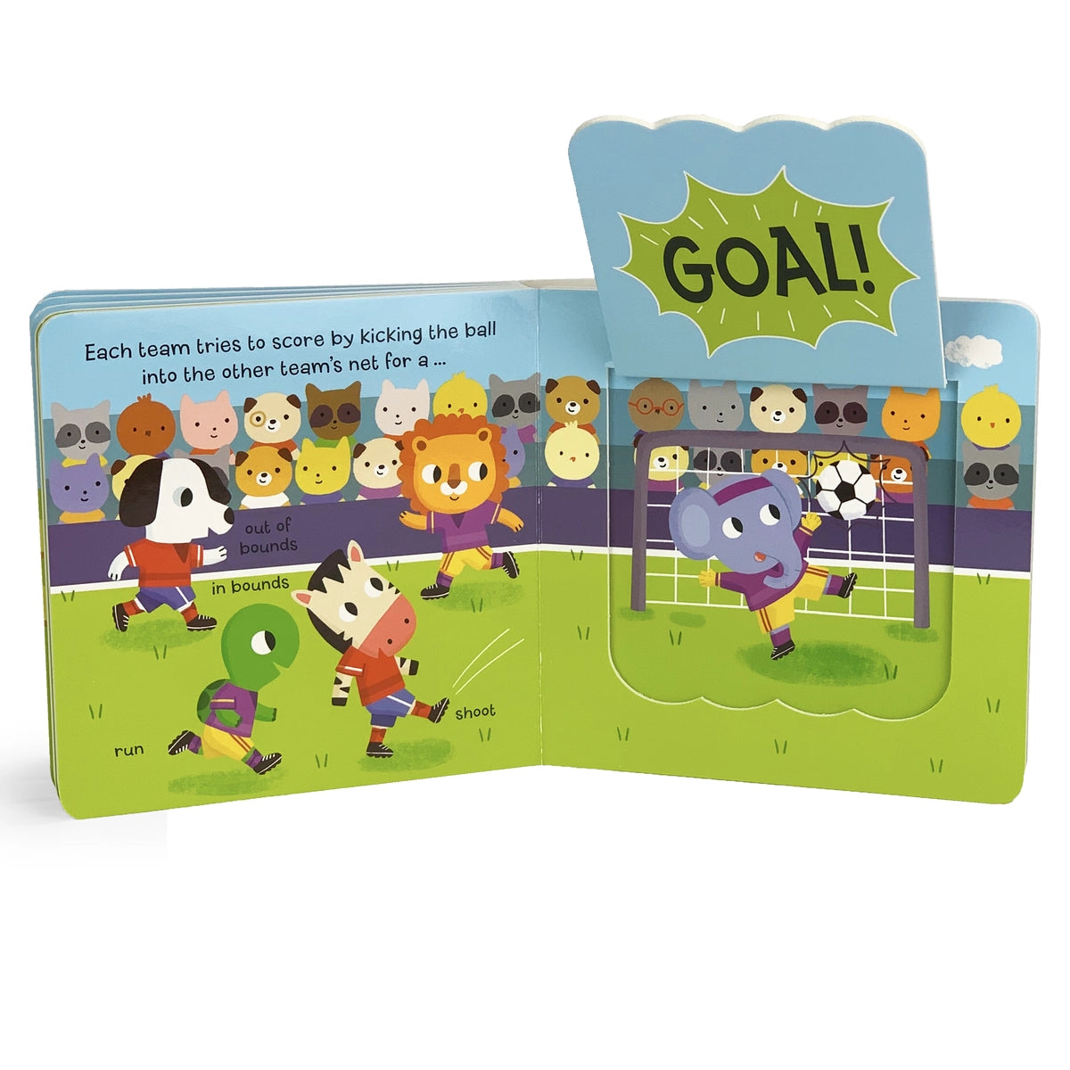 Let's Play Soccer Lift-a-Flap Book  - Doodlebug's Children's Boutique