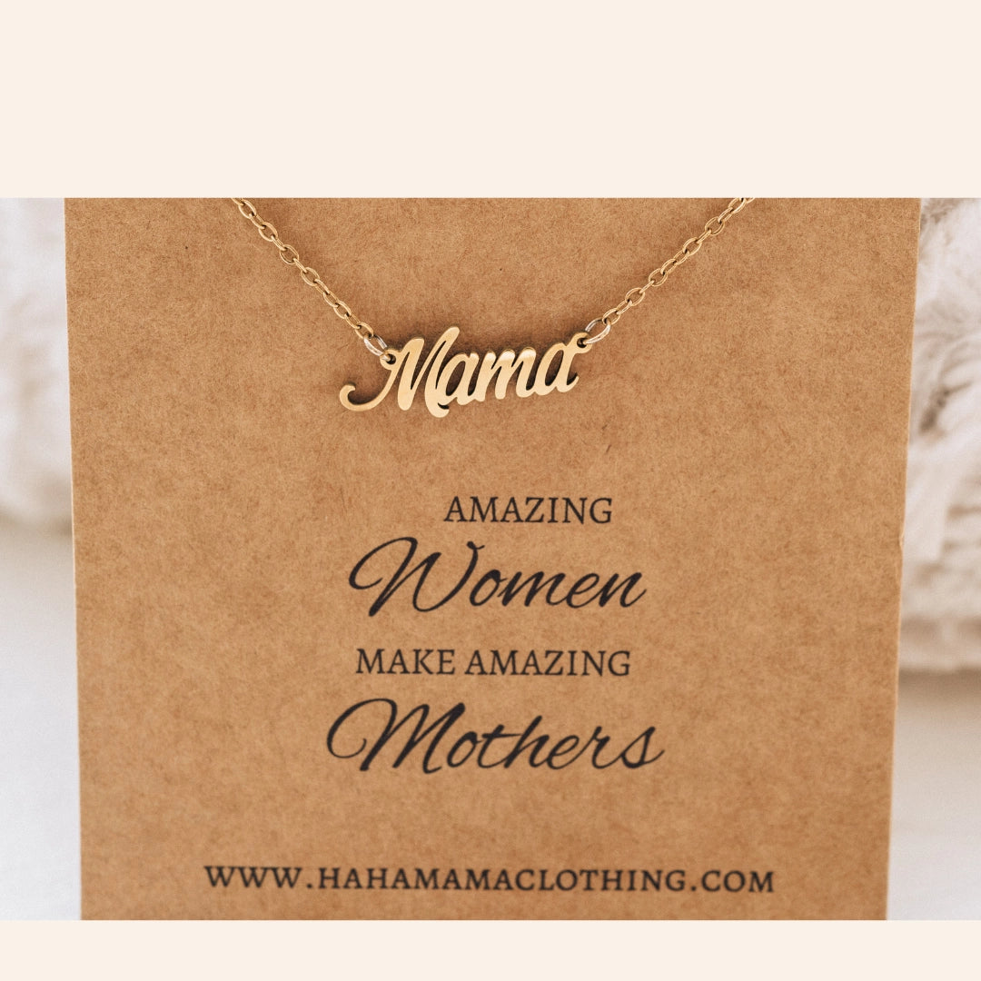 Dainty Mama Necklace - Doodlebug's Children's Boutique