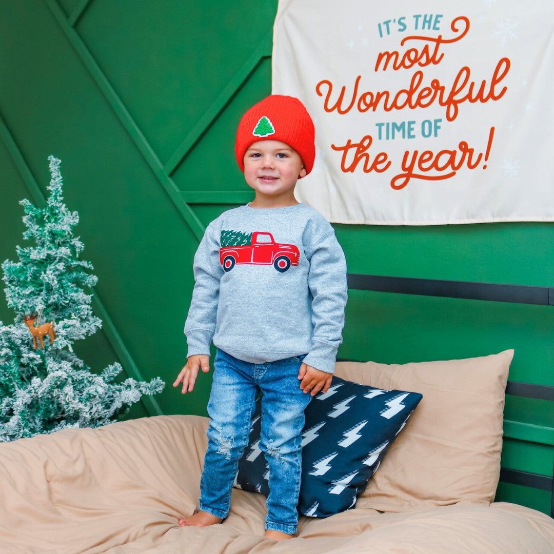 Christmas Tree Truck Sweatshirt  - Doodlebug's Children's Boutique