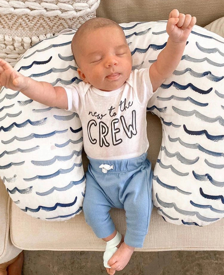 New to the Crew Pregnancy Announcement Onesie - Doodlebug's Children's Boutique