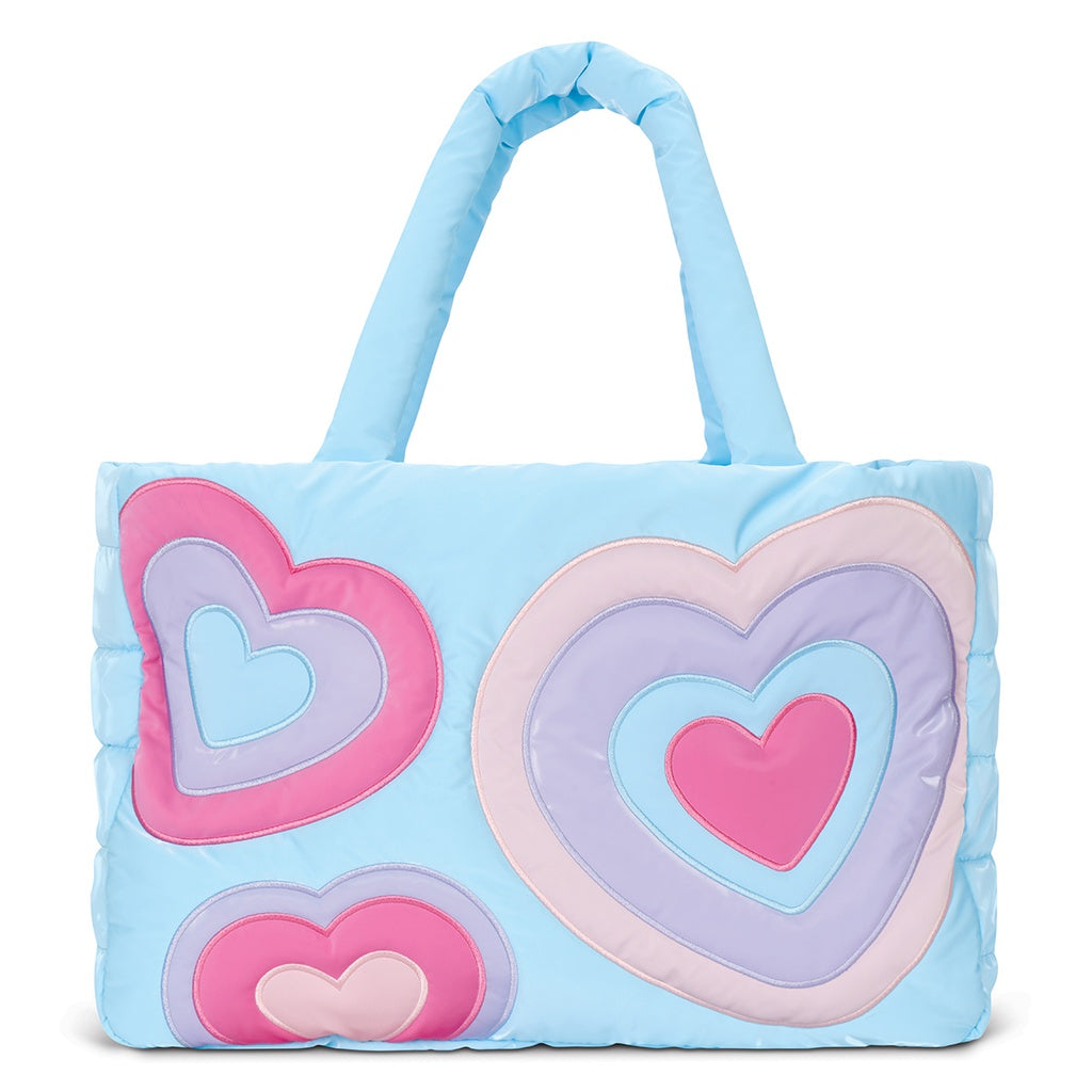Happy Heart Puffy Weekender Bag  - Doodlebug's Children's Boutique