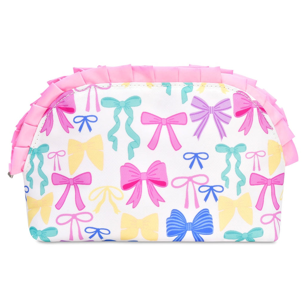 Pretty Bows Oval Cosmetic Bag - Doodlebug's Children's Boutique