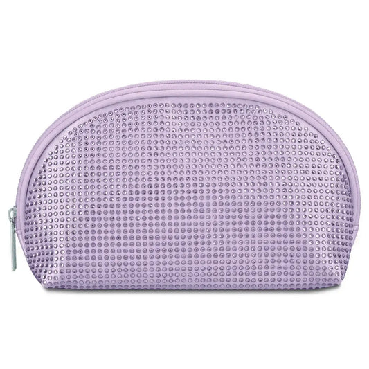 Lavender Rhinestone Oval Cosmetic Bag - Doodlebug's Children's Boutique