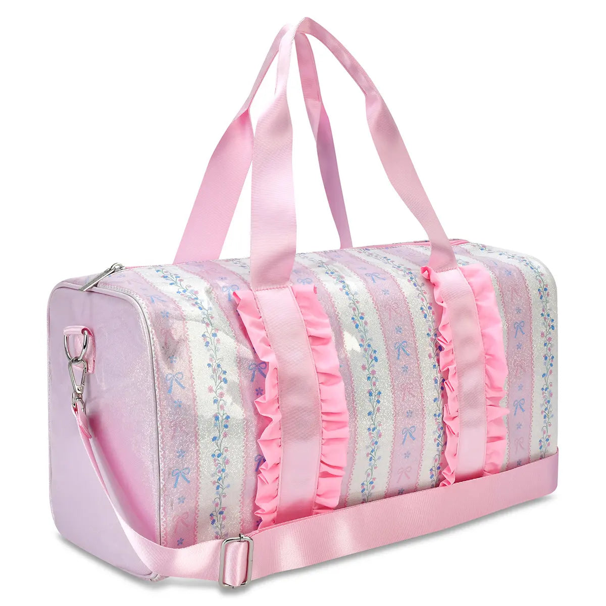 Floral Stripes Duffel Bag - Doodlebug's Children's Boutique