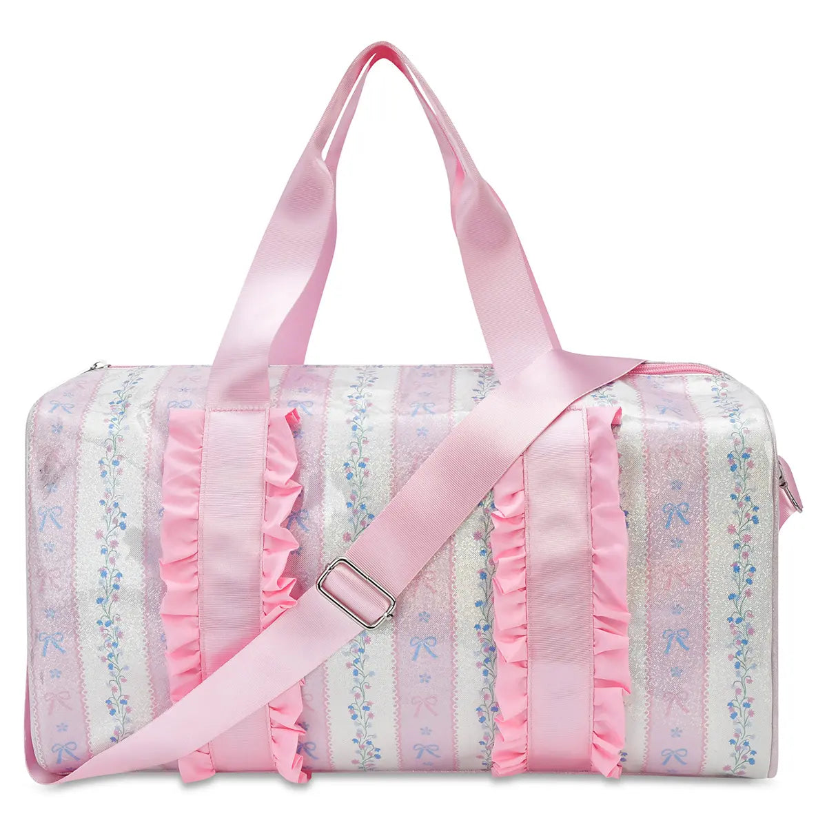 Floral Stripes Duffel Bag - Doodlebug's Children's Boutique