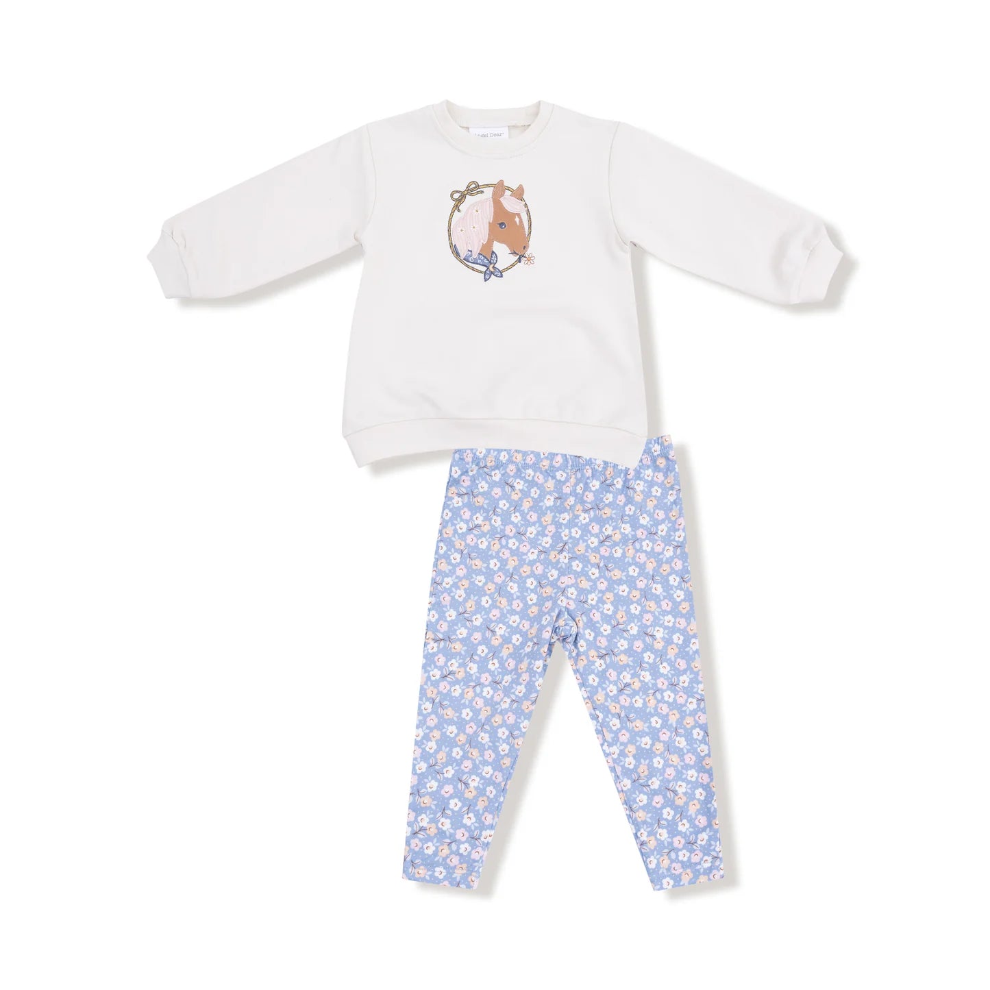 Country Calico Puff Sweatshirt and Legging Set - Doodlebug's Children's Boutique